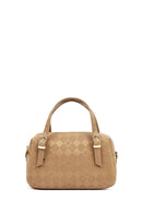 Women's Beige Long Strap Printed Crossbody Bag | Derimod