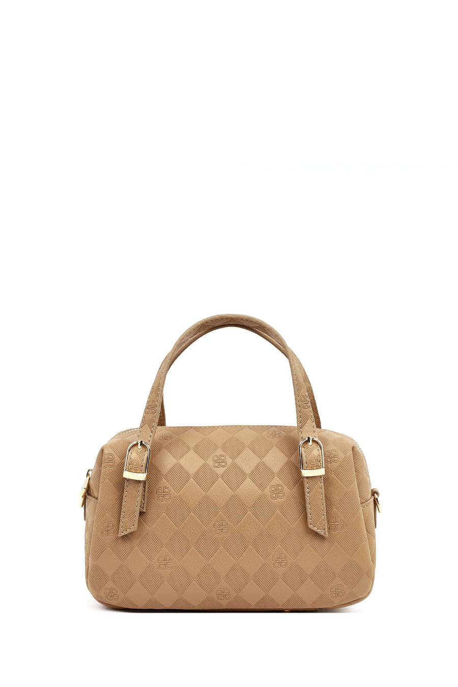 Women's Beige Long Strap Printed Crossbody Bag