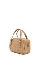Women's Beige Long Strap Printed Crossbody Bag | Derimod