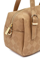 Women's Beige Long Strap Printed Crossbody Bag | Derimod