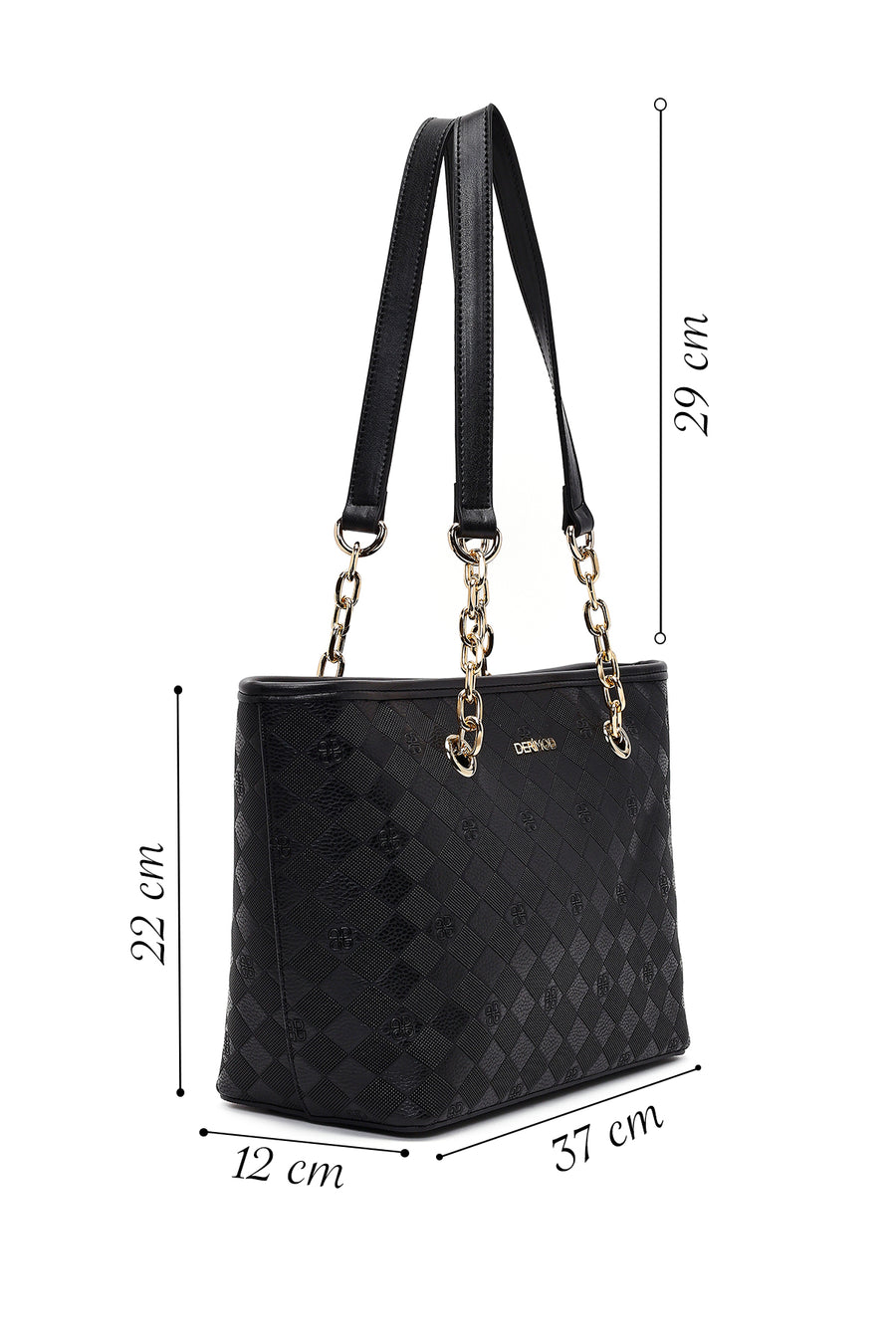 Women's Black Printed Shoulder Bag