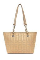 Women's Beige Printed Shoulder Bag | Derimod