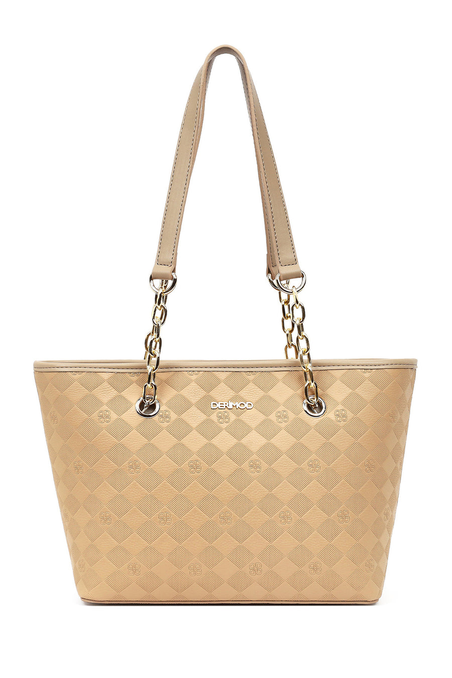 Women's Beige Printed Shoulder Bag 25ABD237526 | Derimod