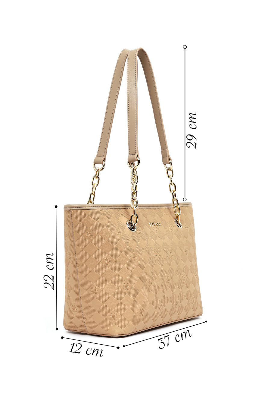 Women's Beige Printed Shoulder Bag
