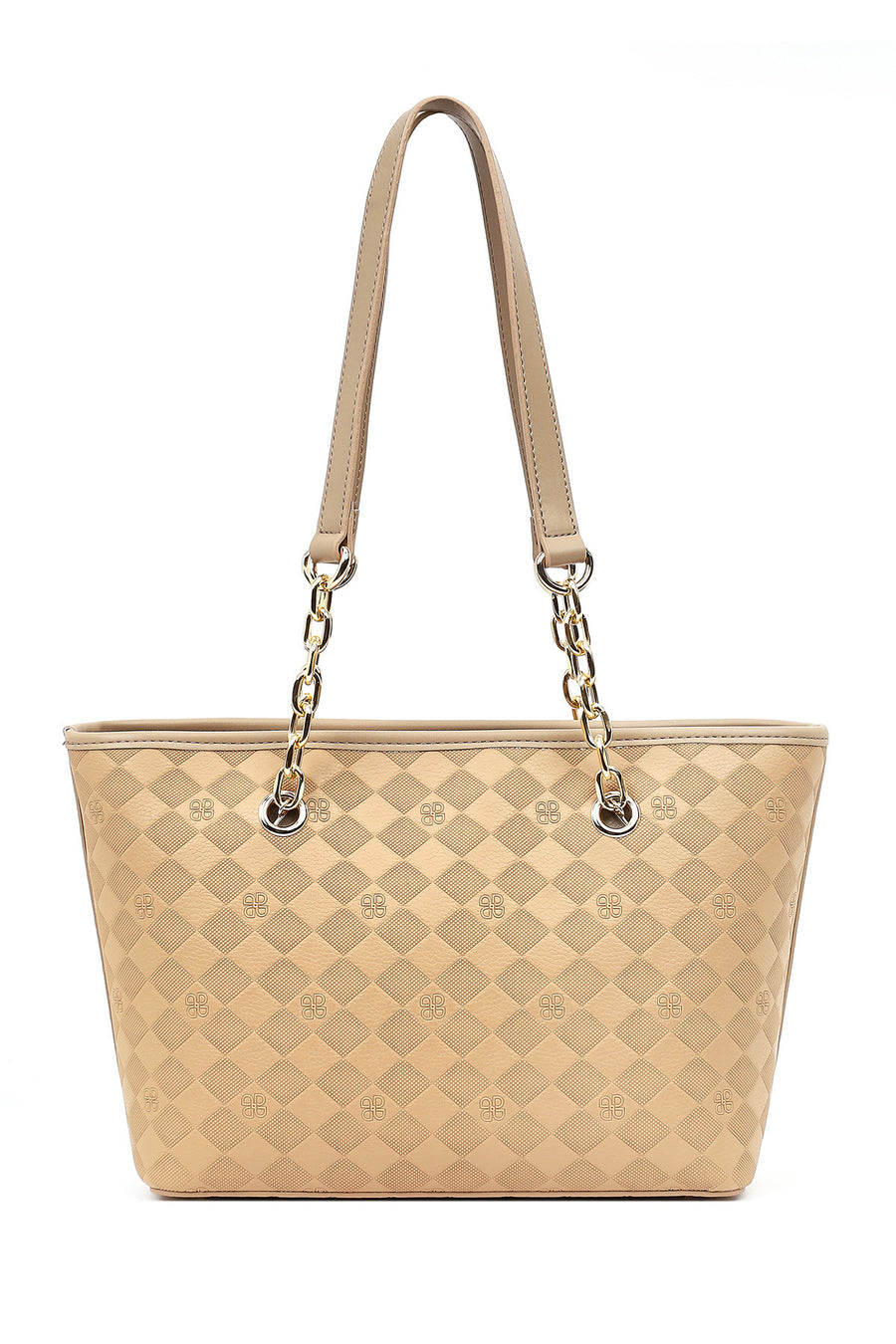 Women's Beige Printed Shoulder Bag