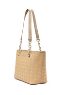 Women's Beige Printed Shoulder Bag | Derimod