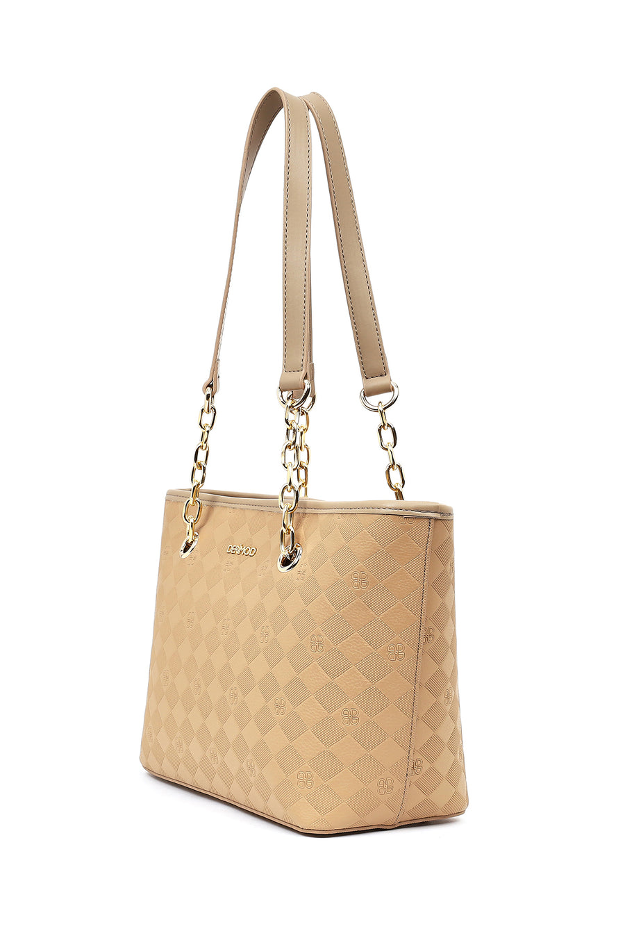 Women's Beige Printed Shoulder Bag
