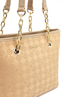Women's Beige Printed Shoulder Bag | Derimod