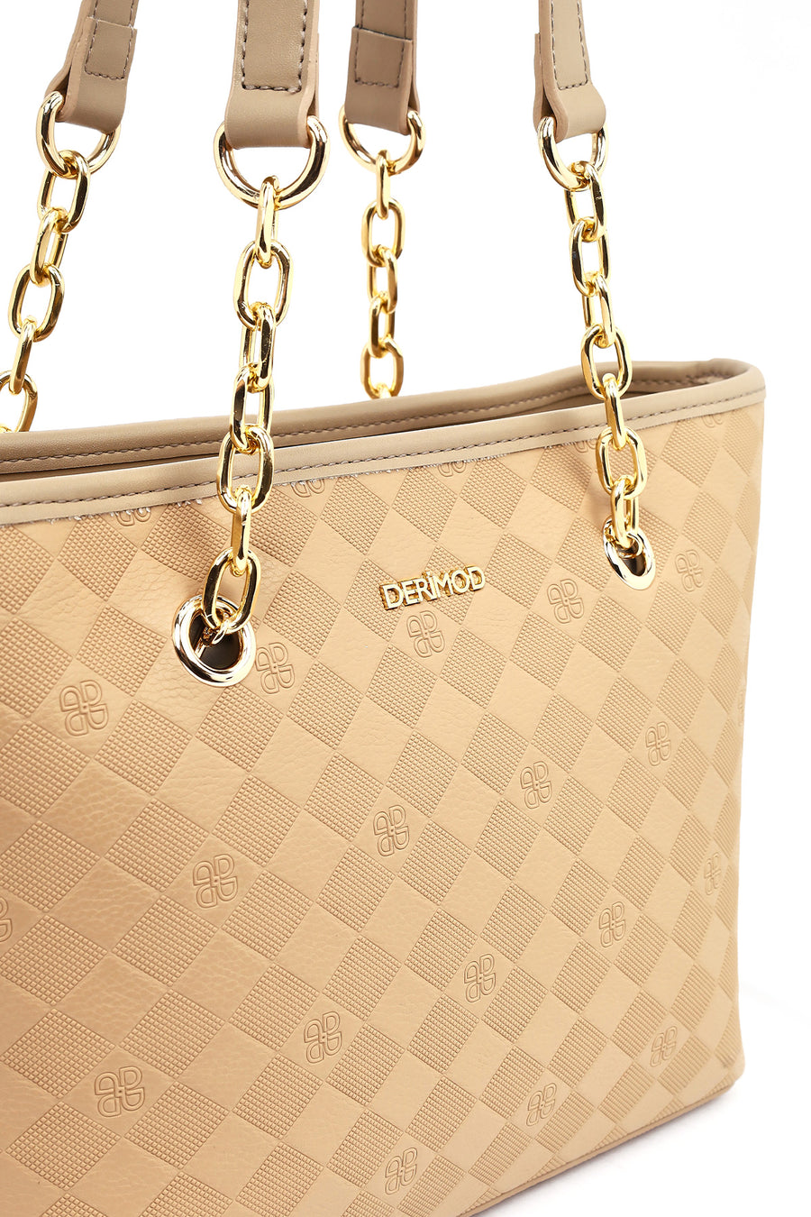 Women's Beige Printed Shoulder Bag
