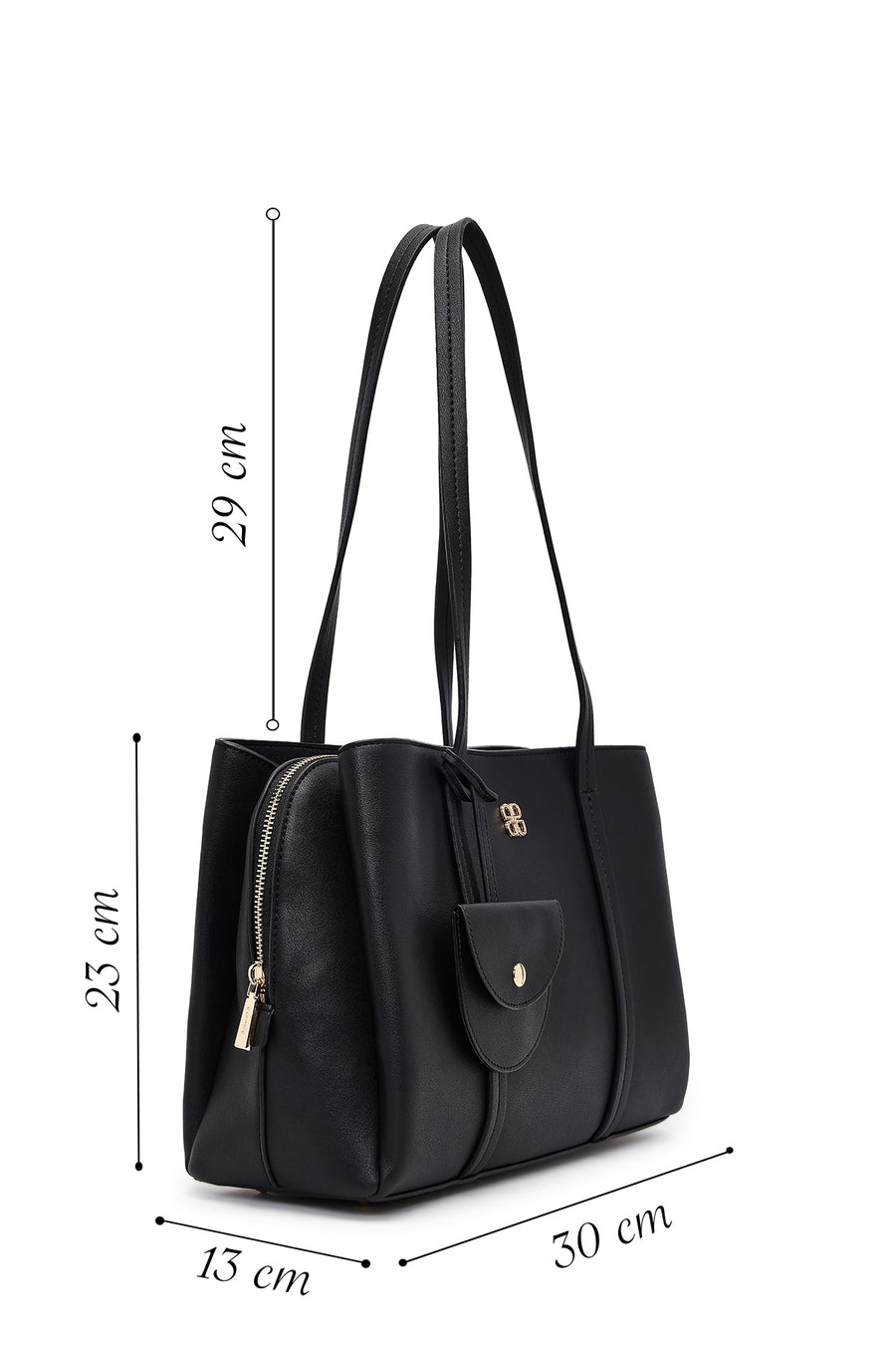 Women's Black Accessory Shoulder Bag