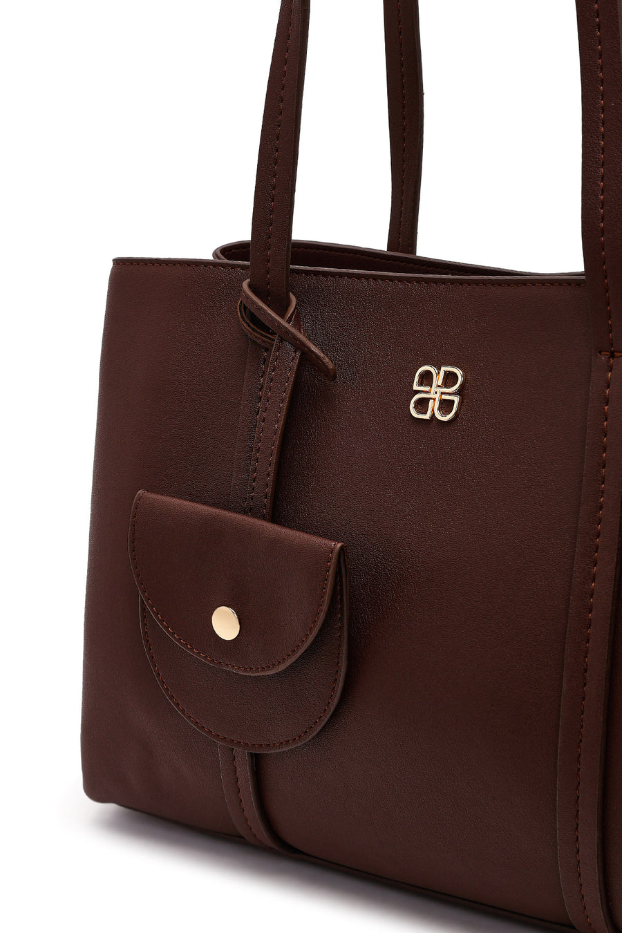 Women's Brown Accessory Shoulder Bag