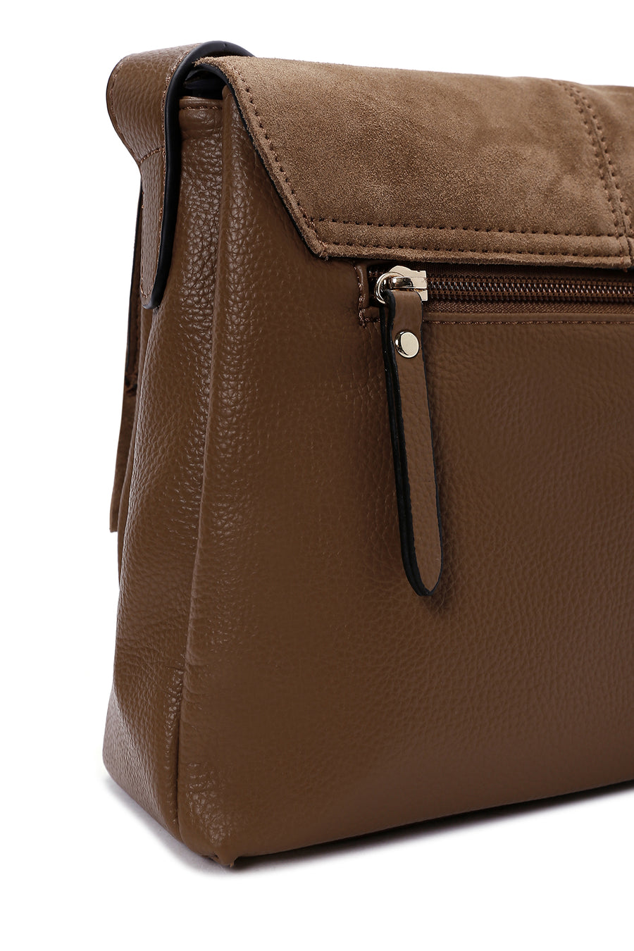 Women's Tan Long Strap Crossbody Bag