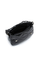 Women's Black Long Strapped Quilted Crossbody Bag | Derimod