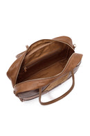 Women's Brown Long Strap Patterned Shoulder Bag | Derimod
