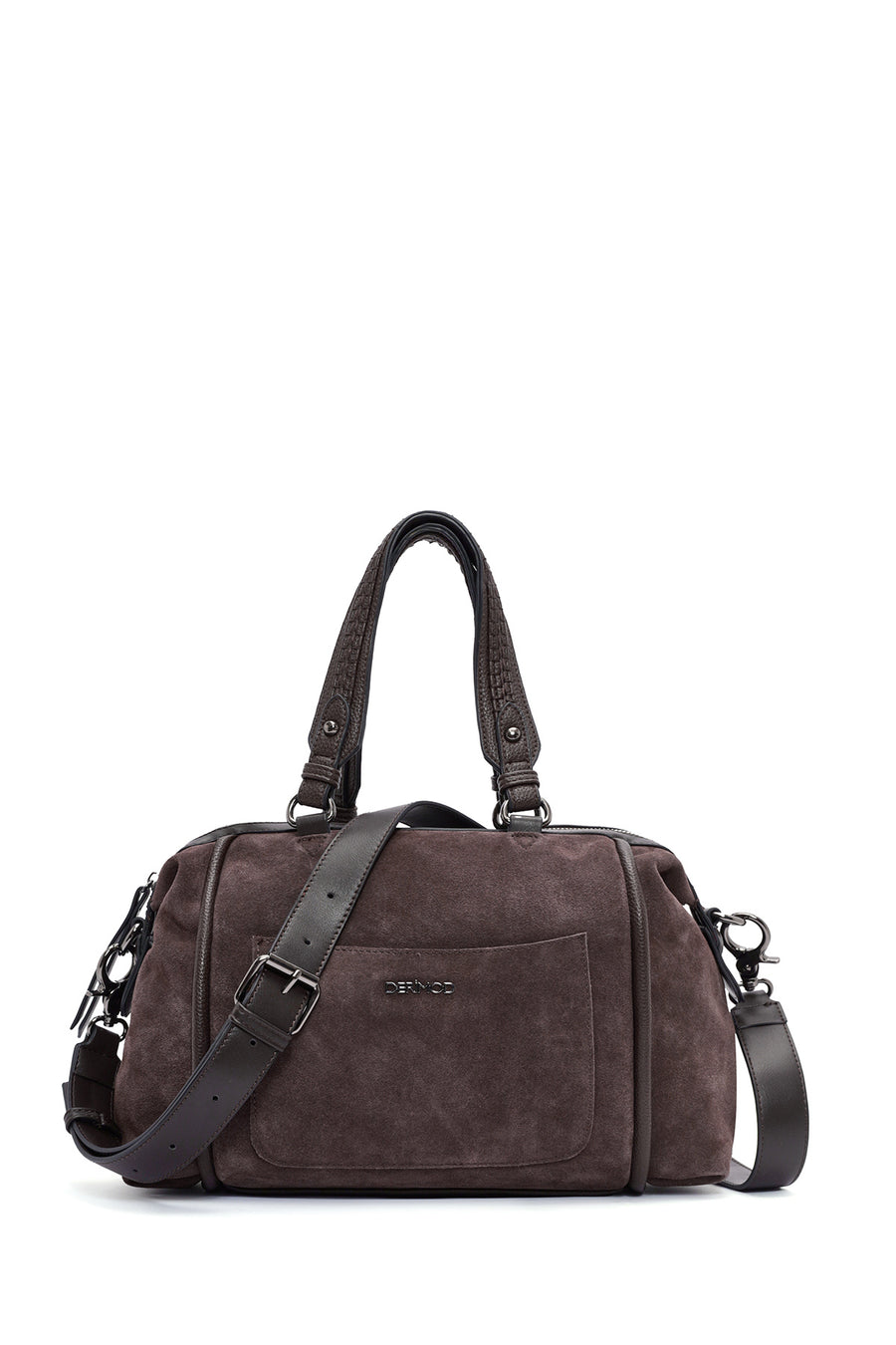 Women's Brown Long Strap Suede Shoulder Bag 25ABD242610 | Derimod