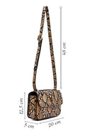 Woman Mink Long Strap Patterned Crossbody Bag | Derimod
