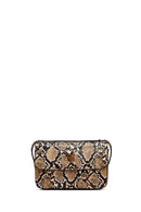 Woman Mink Long Strap Patterned Crossbody Bag | Derimod