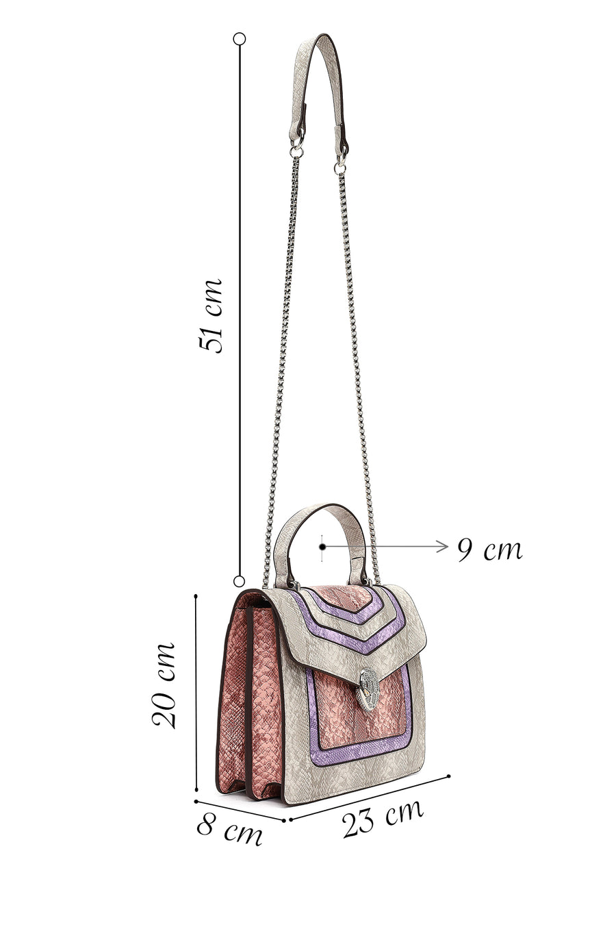 Women's Pink Long Strap Shoulder Bag