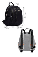 Woman Black Fabric Backpack | Derimod