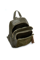 Women's Khaki Casual Backpack | Derimod