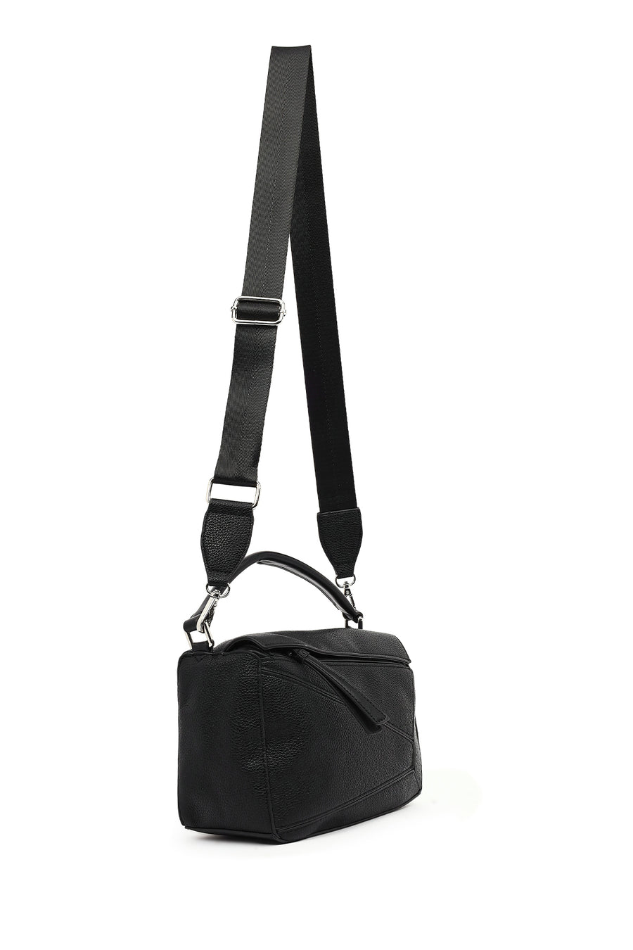 Women's Black Long Strap Crossbody Bag