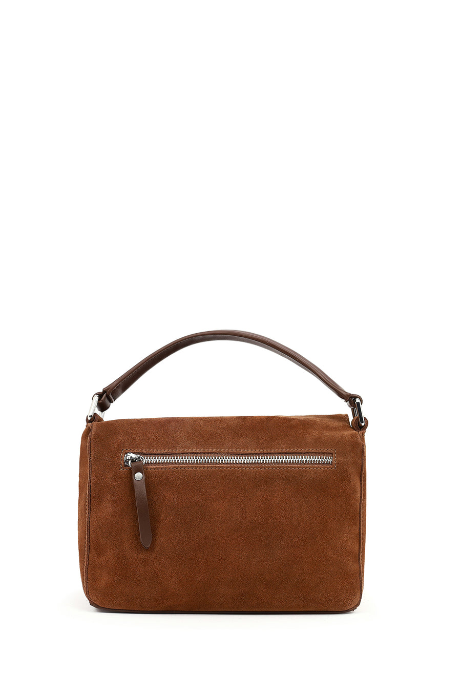 Women's Camel Long Strap Suede Crossbody Bag