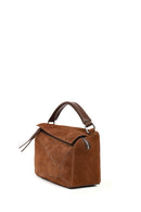 Women's Camel Long Strap Suede Crossbody Bag | Derimod