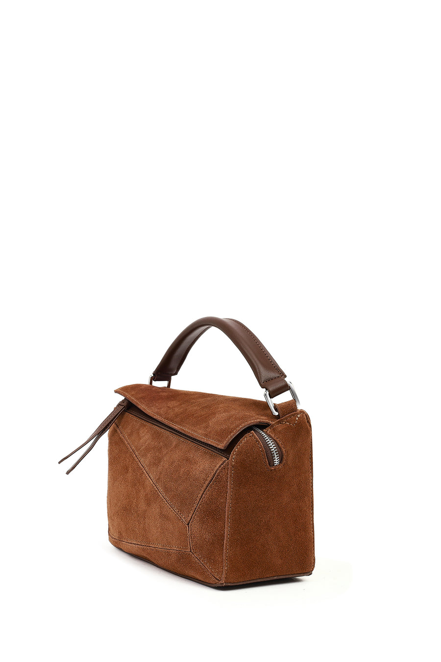 Women's Camel Long Strap Suede Crossbody Bag