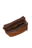 Women's Camel Long Strap Suede Crossbody Bag | Derimod