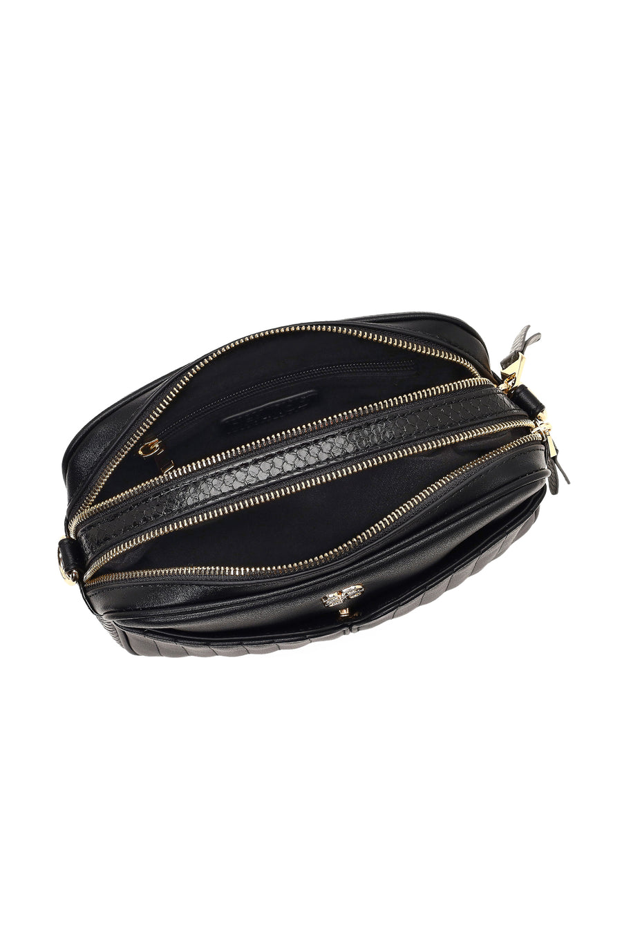 Women's Black Long Strap Crossbody Bag