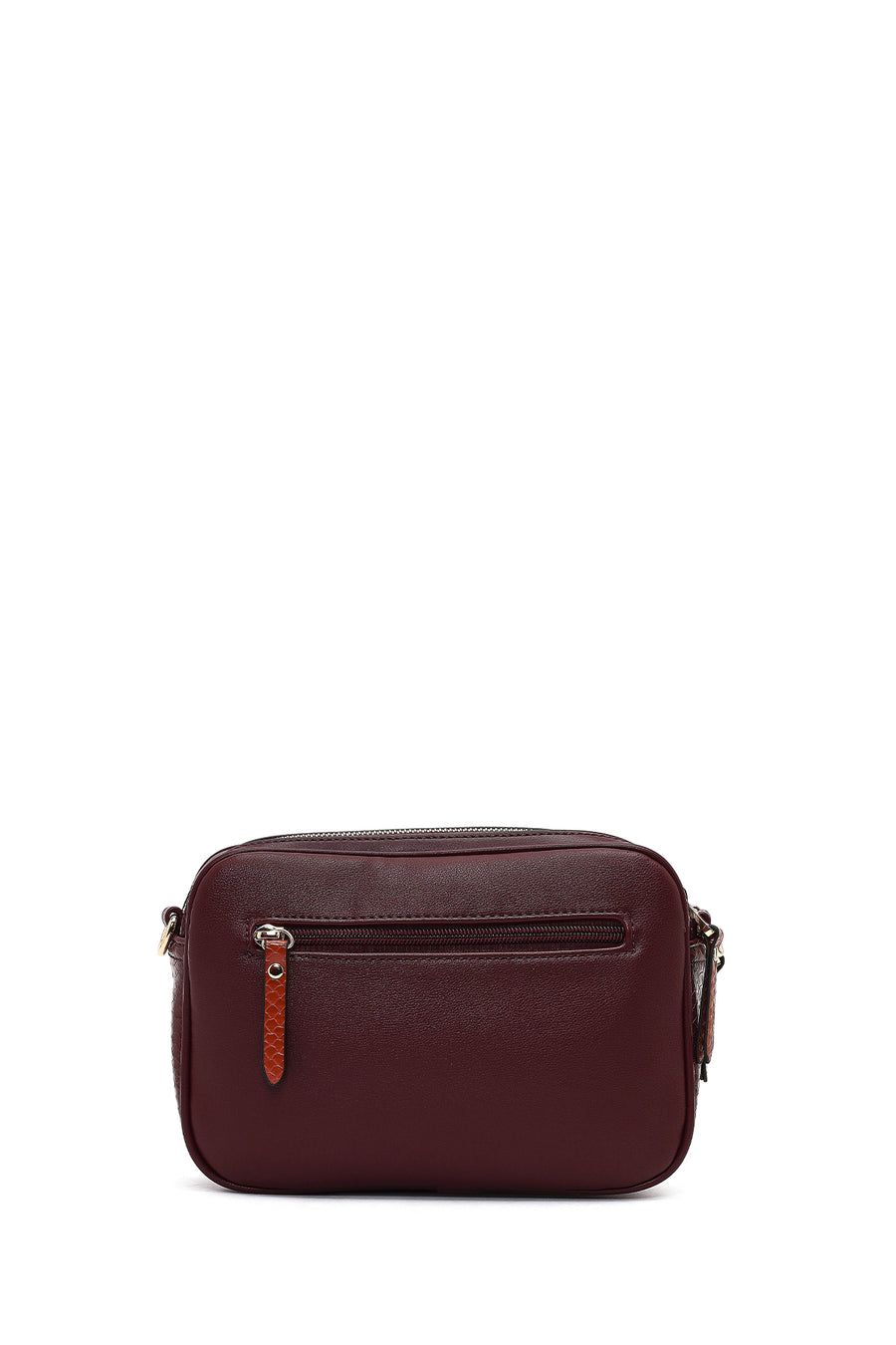 Women's Burgundy Long Strap Crossbody Bag
