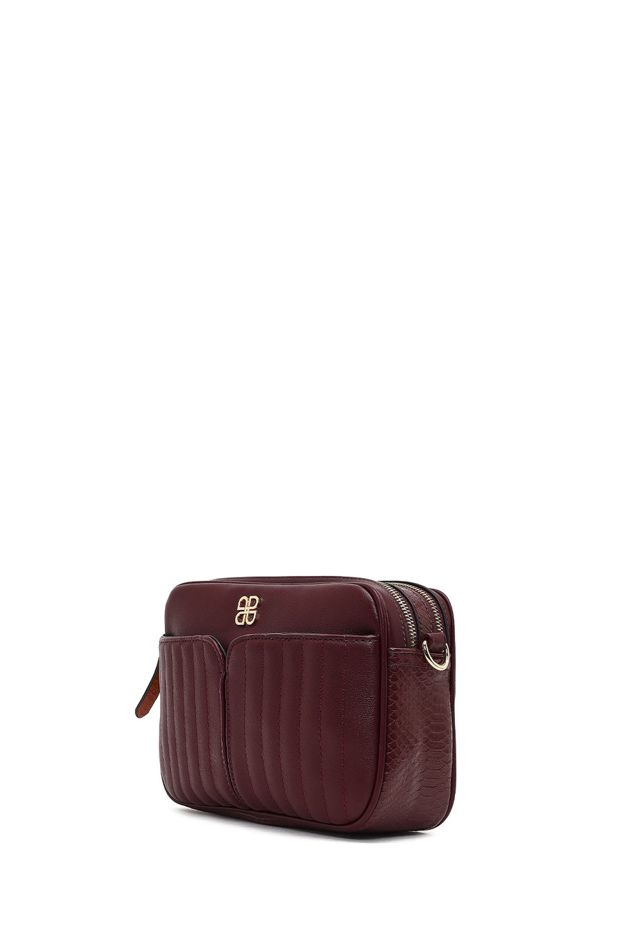 Women's Burgundy Long Strap Crossbody Bag