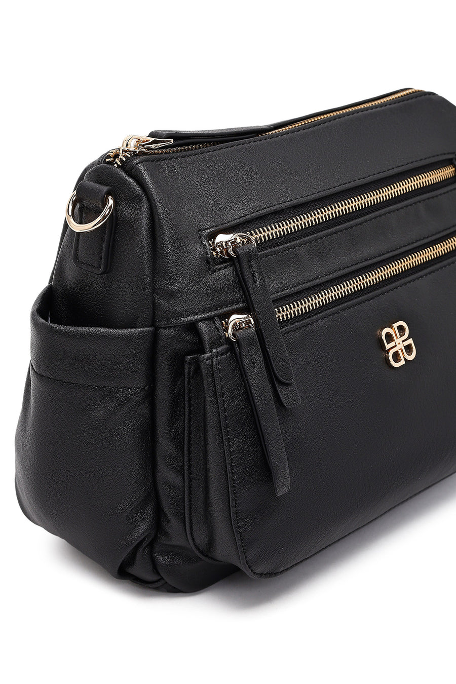 Women's Black Long Strap Crossbody Bag