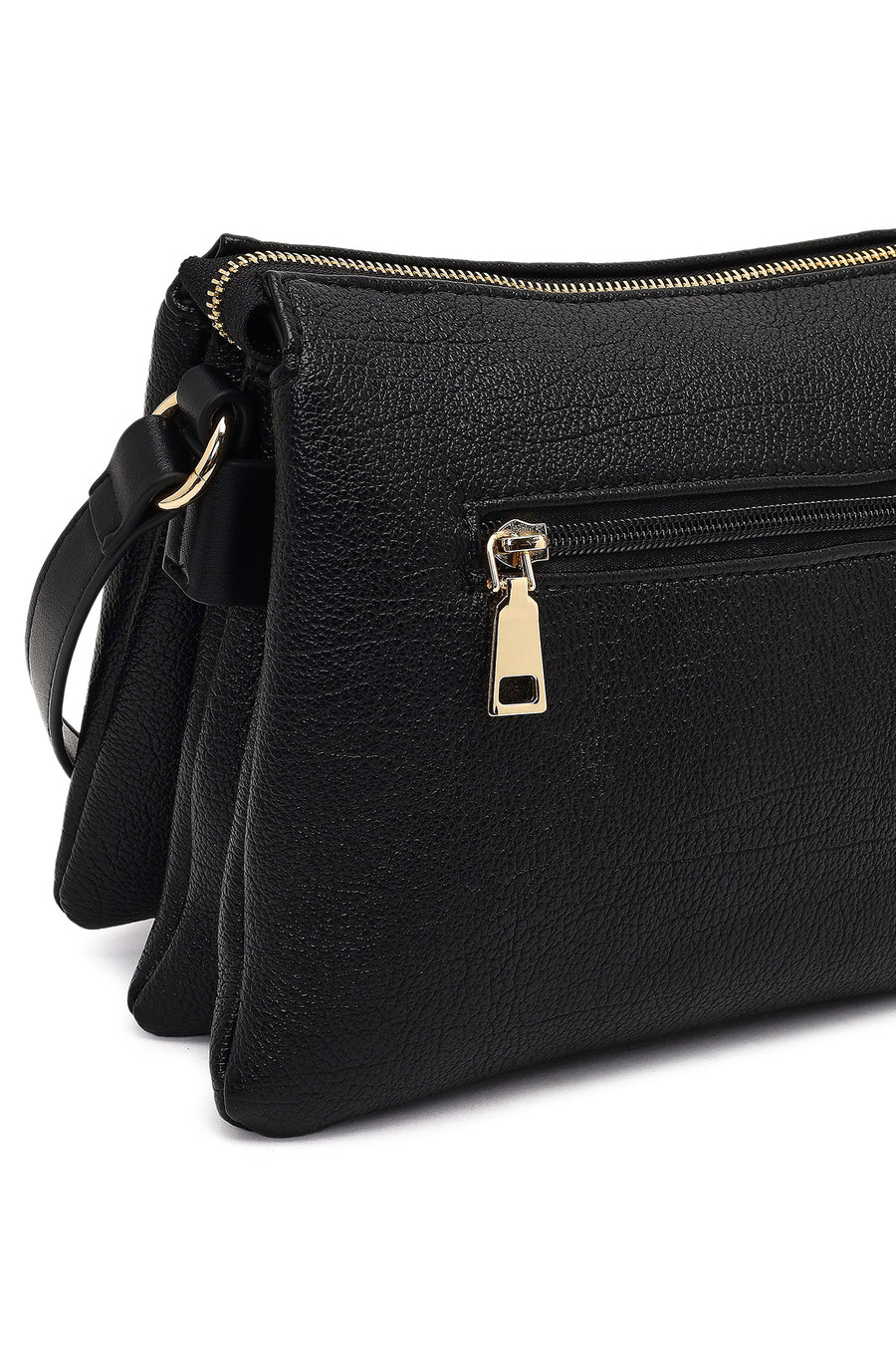 Women's Black Long Strap Crossbody Bag
