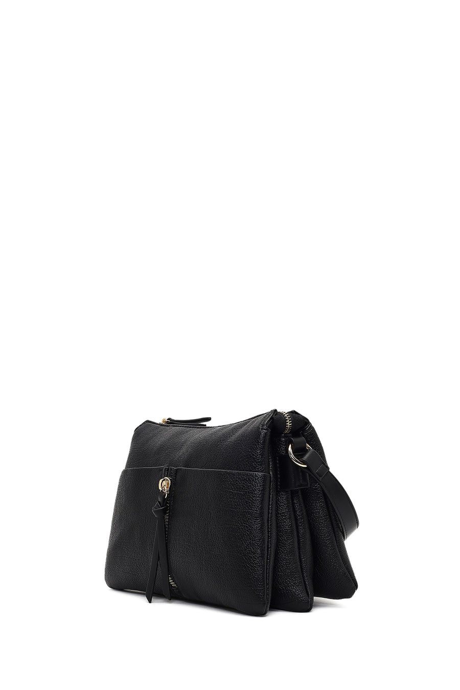 Women's Black Long Strap Crossbody Bag