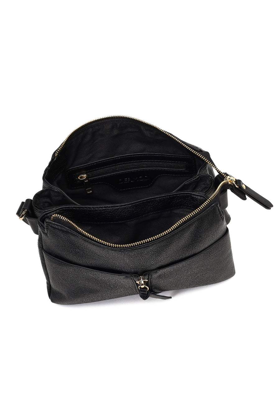 Women's Black Long Strap Crossbody Bag