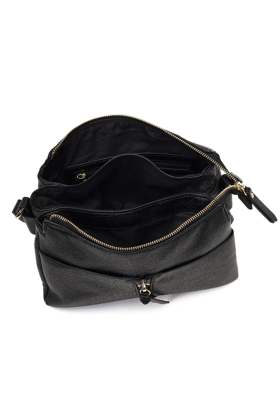 Women's Black Long Strap Crossbody Bag