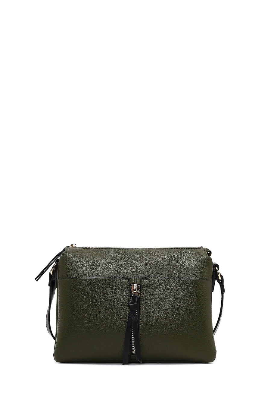 Women's Green Long Strap Crossbody Bag