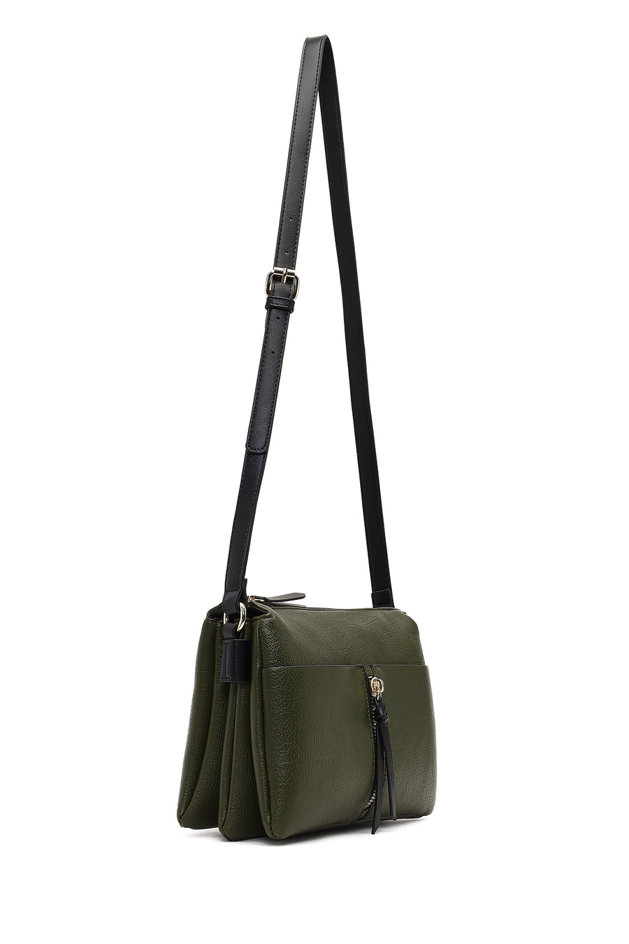 Women's Green Long Strap Crossbody Bag