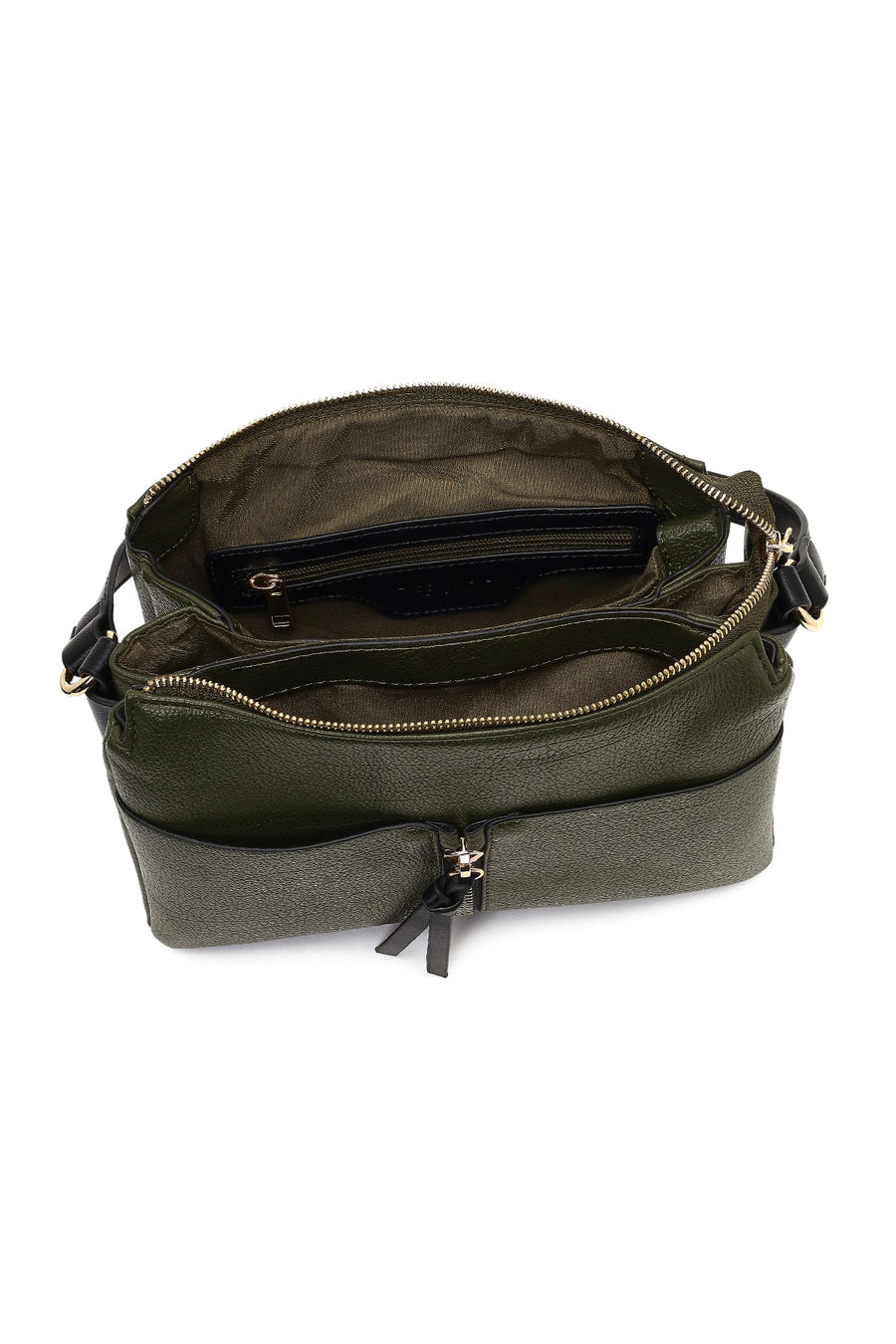 Women's Green Long Strap Crossbody Bag