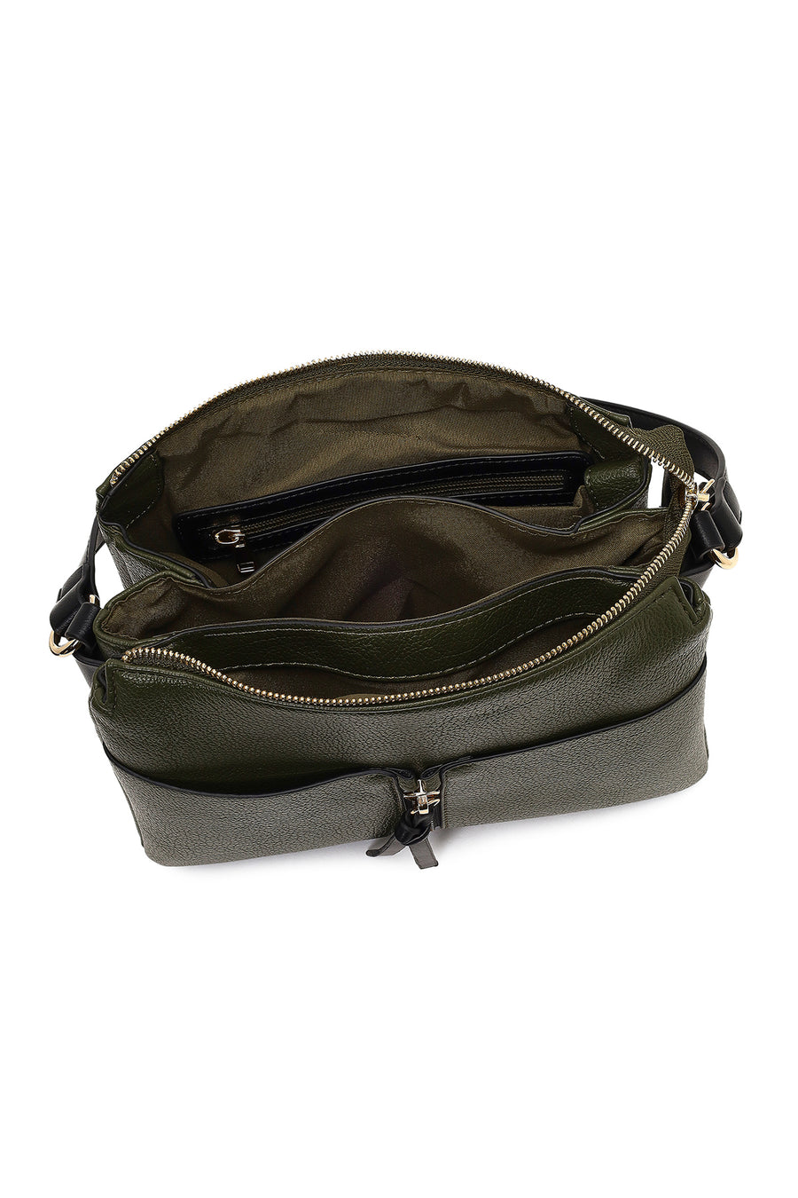Women's Green Long Strap Crossbody Bag