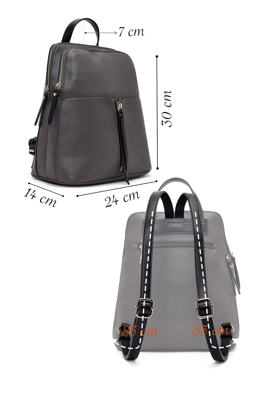 Women's Gray Backpack