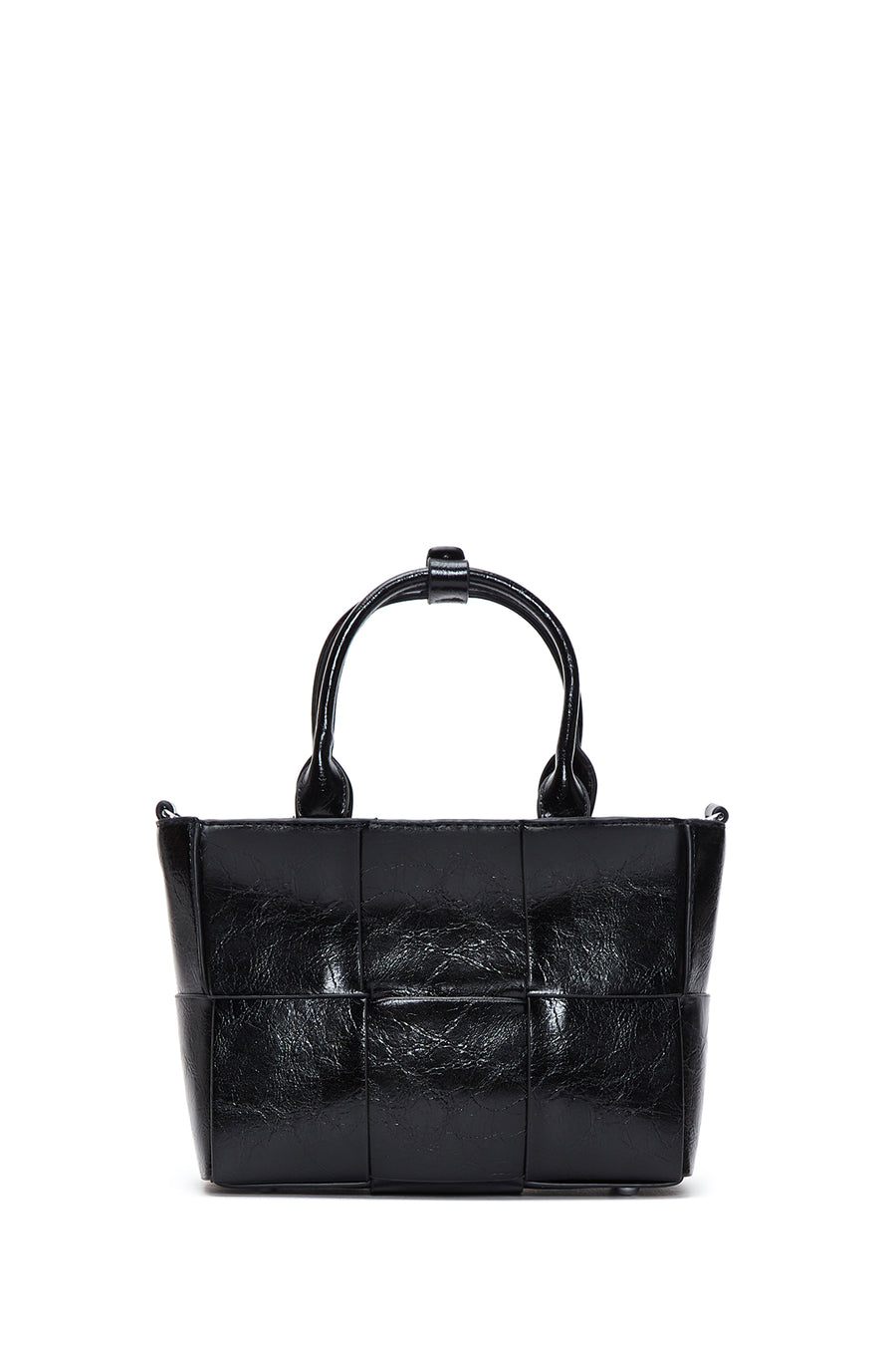 Women's Black Long Strap Mini Shoulder Bag