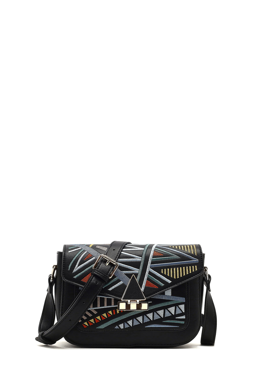 Women's Black Printed Crossbody Bag 25ABD260826 | Derimod