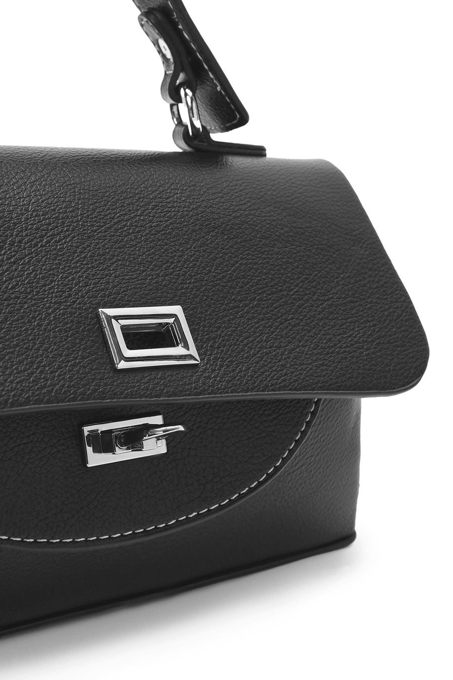 Women's Black Long Strap Casual Shoulder Bag