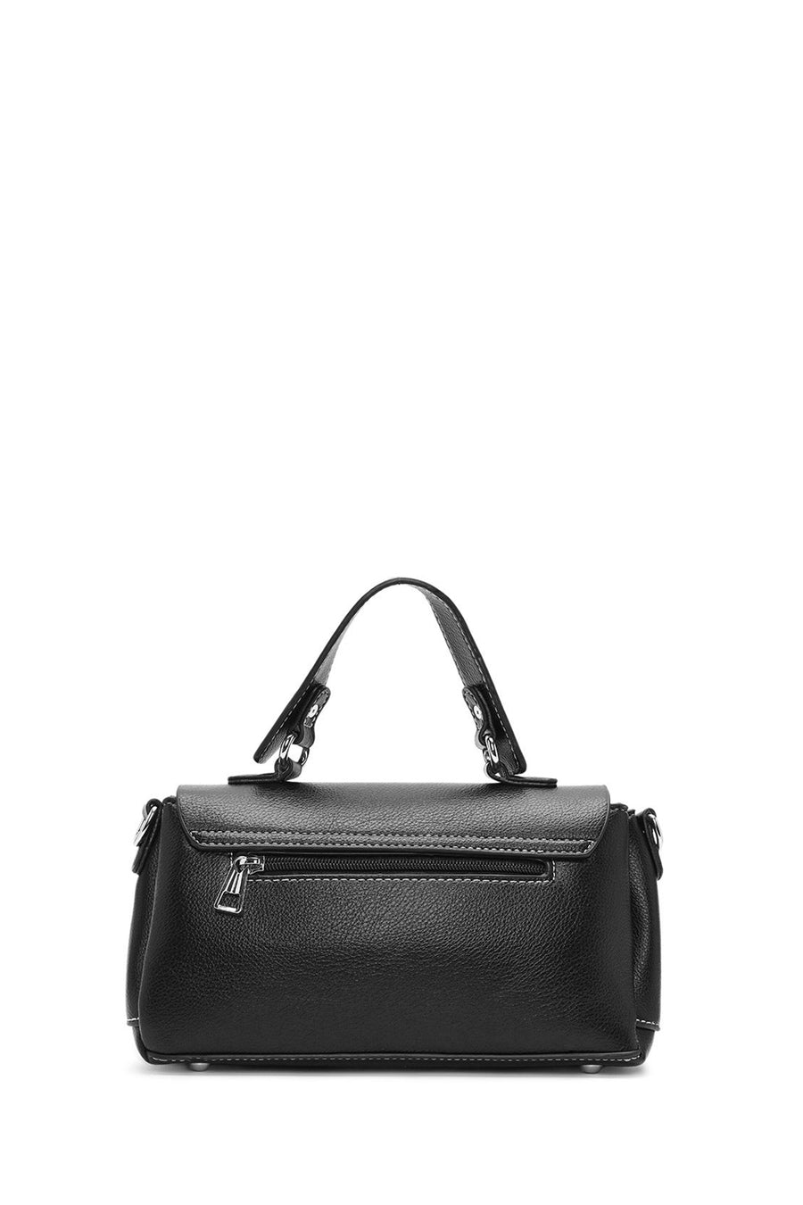 Women's Black Long Strap Casual Shoulder Bag