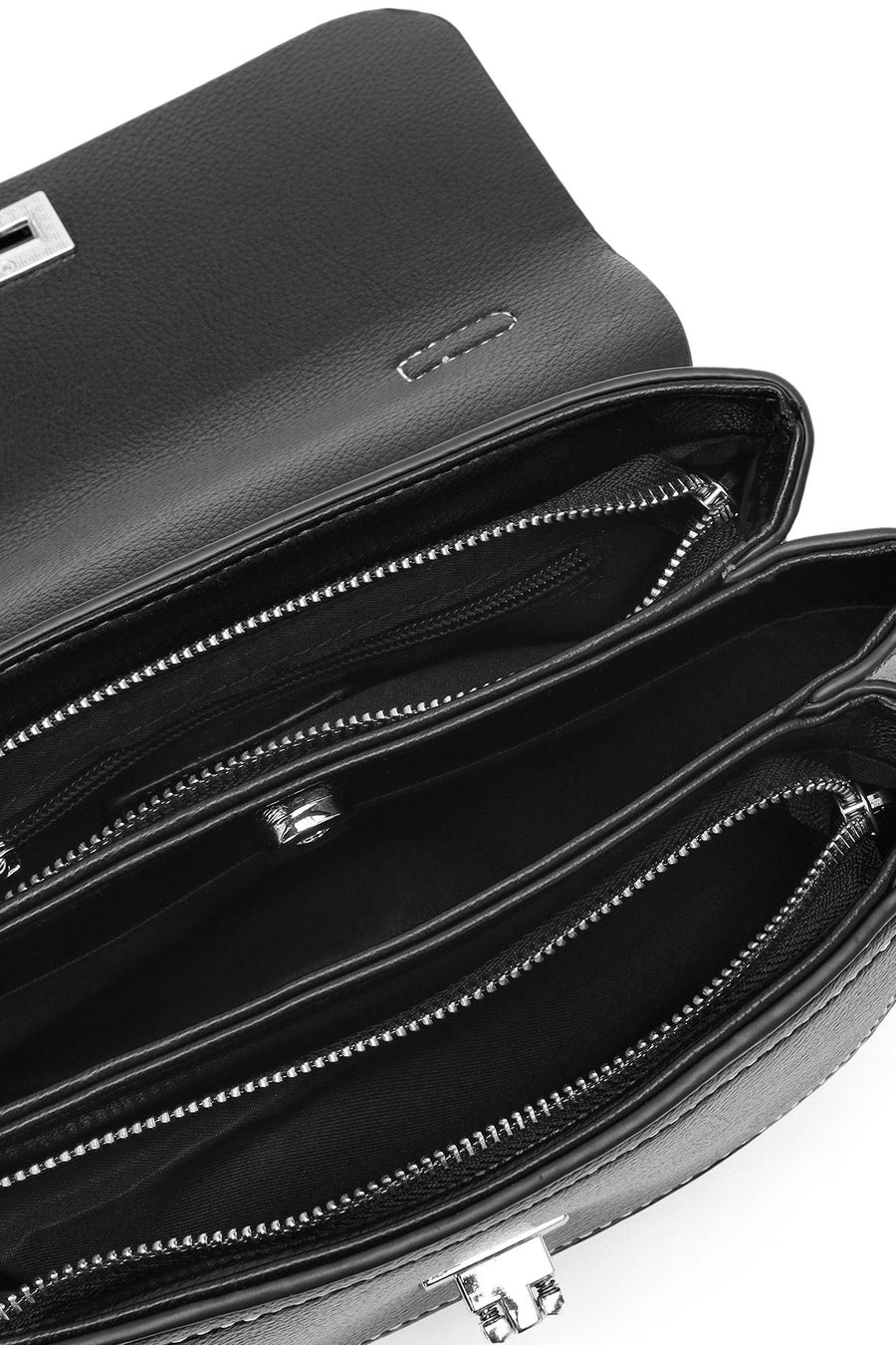Women's Black Long Strap Casual Shoulder Bag
