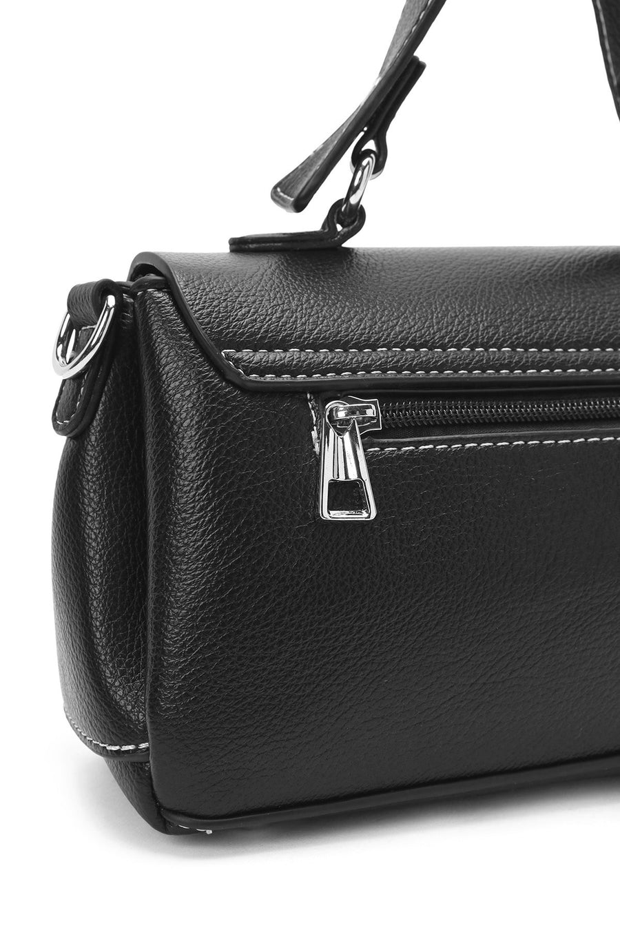 Women's Black Long Strap Casual Shoulder Bag