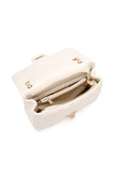 Women's Cream Long Strap Quilted Shoulder Bag | Derimod