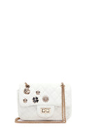 Woman White Long Strap Quilted Shoulder Bag | Derimod